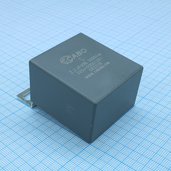 225J102D21201 - Конденсатор металлоплёночный полипропиленовый снабберный 2.2 мкФ ±5% 1000 В dc 25 А (42 X 30 X 45 мм) шаг выводов 25 мм 85°С