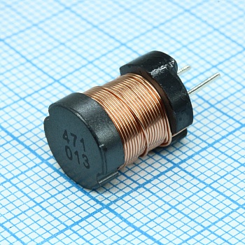 RCH114NP-471KB - Силовая индуктивность 470uH ±10% 0.84A 0.5Om радиальная без магнитного экрана