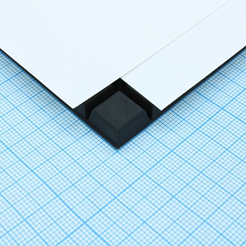 RF-3002 - Квадратная резиновая ножка черного цвета на клеевой основе 3M