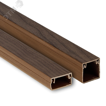 Кабель-канал 40х25 L2000 пластик темн. дер. Plast PROxima kk-40-25d