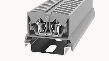 Проходная клемма WS2.5-DIN35-01P-11 - Проходная клемма, тип фиксации провода: пружинный, номинальное сечение: 2,5 мм кв., 24А, 800V, ширина: 6 мм, цвет: серый, тип монтажа: DIN35