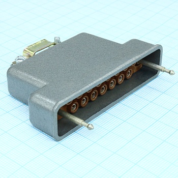 РП10-15 ЛП розетка с/к - Соединитель  низкочастотный, прямоугольный, внутреннего монтажа