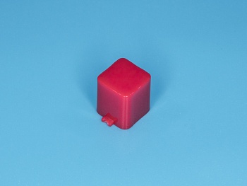 PSM1-K-1-R - Колпачок квадратный для мини кнопки, красный