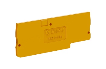 Торцевая крышка TPK2.5-4-OG-EA - Торцевая крышка для клемм TPK2.5-4…, цвет: оранжевый