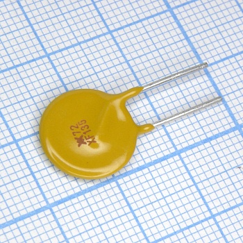RXEF135 - Самовосстанавливающийся предохранитель PTC 1.35A(hold) 2.7A(trip) 72V 40A 1.7W 9.6s 0.12Ohm, радиальные выводы, 14.5 X 3 X 19.1mm, россыпью
