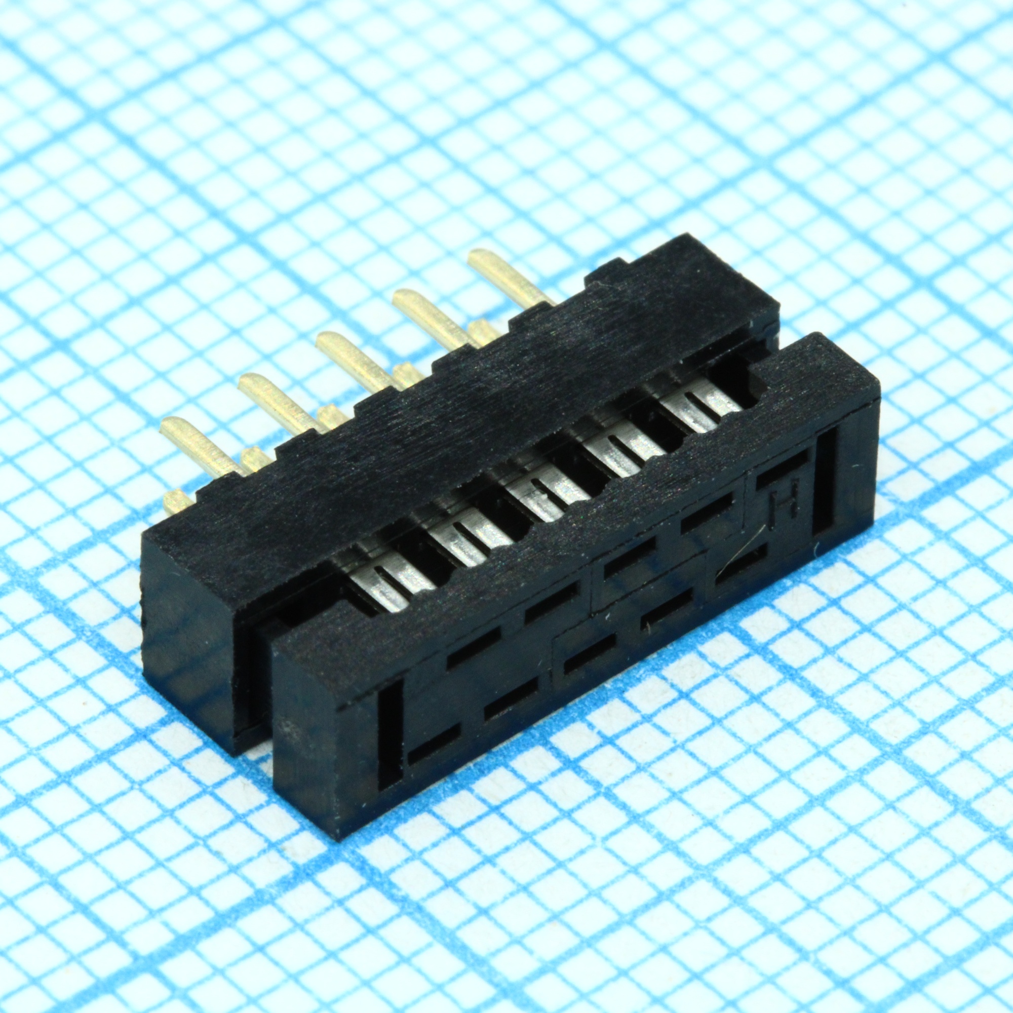 DS1018-02-10B2 - FDC разъем для шлейфа на плату 10pin(2x5), шаг 2.00мм