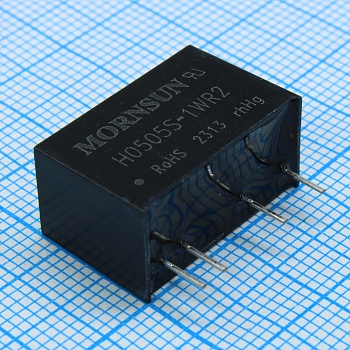 H0505S-1WR2 - Преобразователь DC/DC на печатную плату изолированный 1Вт вход 5В выход 1.5В 200мА макс. емк. нагрузка 1000мкФ КПД 82‰