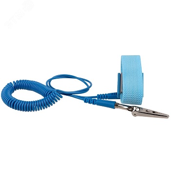 Антистатический браслет 12-0255 - с заземлением, длина 2м