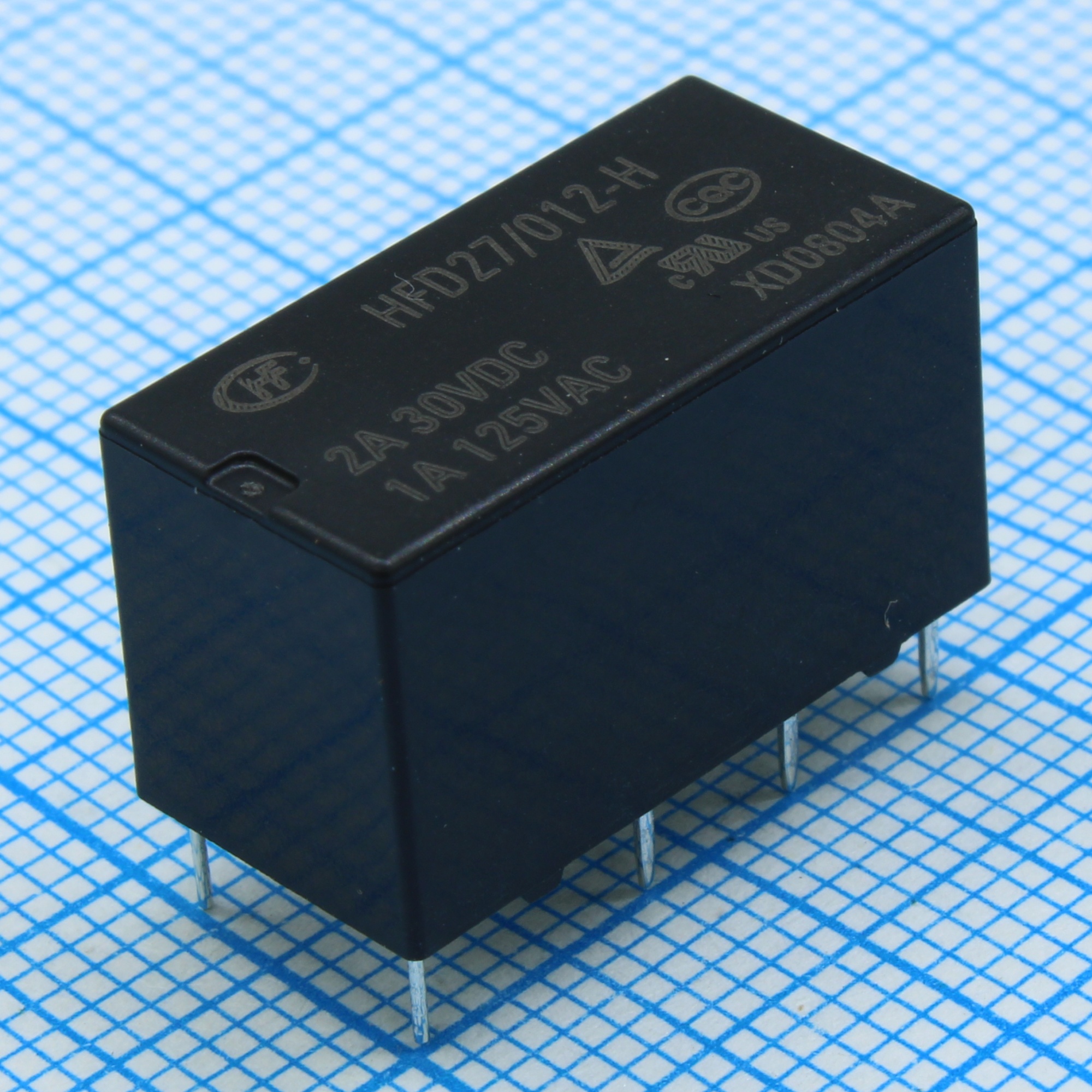 HFD27/012-H - Сигнальное реле 12В 3А; Конфиг: 2C