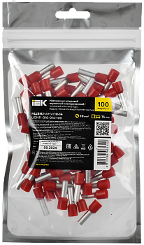 Наконечник НШВИ 10-14 темно-красный (100шт/упак) IEK UGN11-010-014-100