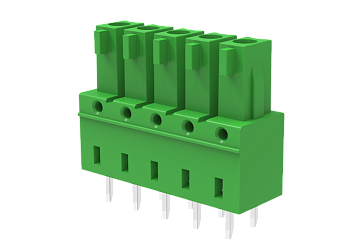 Розеточный разъем на плату MC-RU3.81SV03-0001 - Розеточный разъем, вертикальный на плату, шаг: 3.81 мм, 3 полюса, фиксация на плате пайка, исполнение: стандартное, 160V, 8A, цвет: зеленый Розеточный разъем на плату MC-RU3.81SV03-0001 - Розеточный разъем, вертикальный на плату, шаг: 3.81 мм, 3 полюса, фиксация на плате пайка, исполнение: стандартное, 160V, 8A, цвет: зеленый