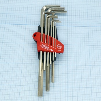 Набор шестигранников 352 S9 - Набор шестигранных штифтовых ключей в держателе (9штук)