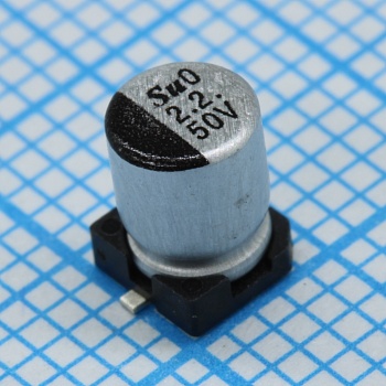 TS13C01E4R7MAT000R - Конденсатор электролитический стандартный 25В 4.7мкФ ±20%, 22мА 2000 часов, SMD 4х5.4мм