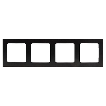 Рамка 4-м Стокгольм металл. черн. PROxima EZM-G-305-10