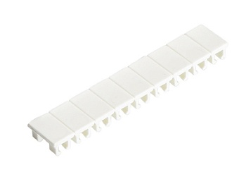 Шильдик на заказ 9705 A/6/10 B* - Маркировка для клемм сечением 4 мм.кв., шириной 6 мм, 10 шильдиков, белая, нанесенные знаки: по запросу