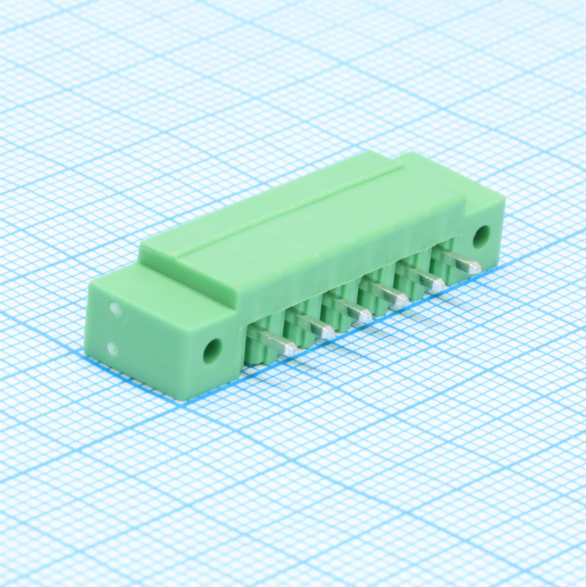 15EDGVM-3.81-06P-14-00A(H) - Разъемный клеммный блок на плату, 6 контактов. Серия 15EDGVM-3.81