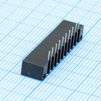 DS1020-10RT1D - FPC разъем для шлейфа на плату угловой 10pin, шаг 2.54мм