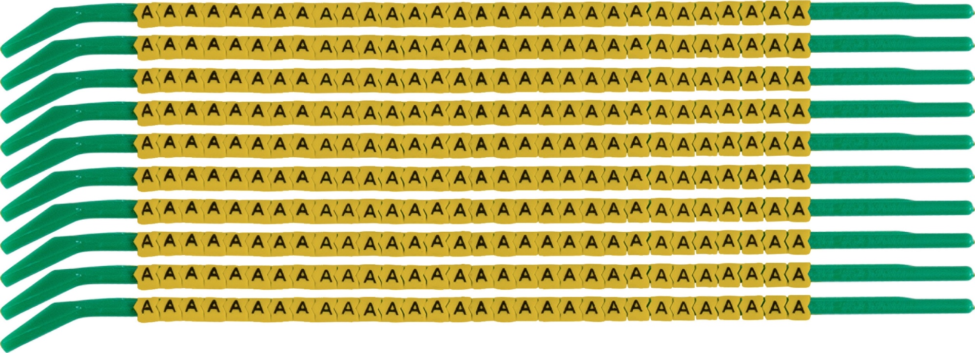 brd333160 - SCNG-09-A клипсы жёлтые, 300шт/упак, для провода 2,5-3,0мм диаметра, легенда A