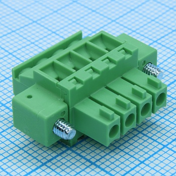 15EDGKAM-3.5-04P-14-100A(H) - Разъемный клеммный блок. Серия 15EDGKАM-3.5, 4 контакта