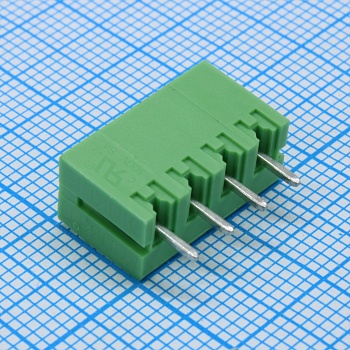 ECH381V-04P - Колодка клеммная (розетка) на плату 4 контакт(ов) шаг 3.81 мм 300В 8А