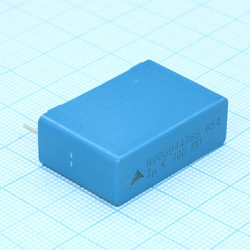 B32654A4105K - Конденсатор металлоплёночный полипропиленовый 1мкФ 400В ±10% (31.5х11х21мм) радиальный высокотемпературный 27.5мм 110°С автомобильного применения россыпь