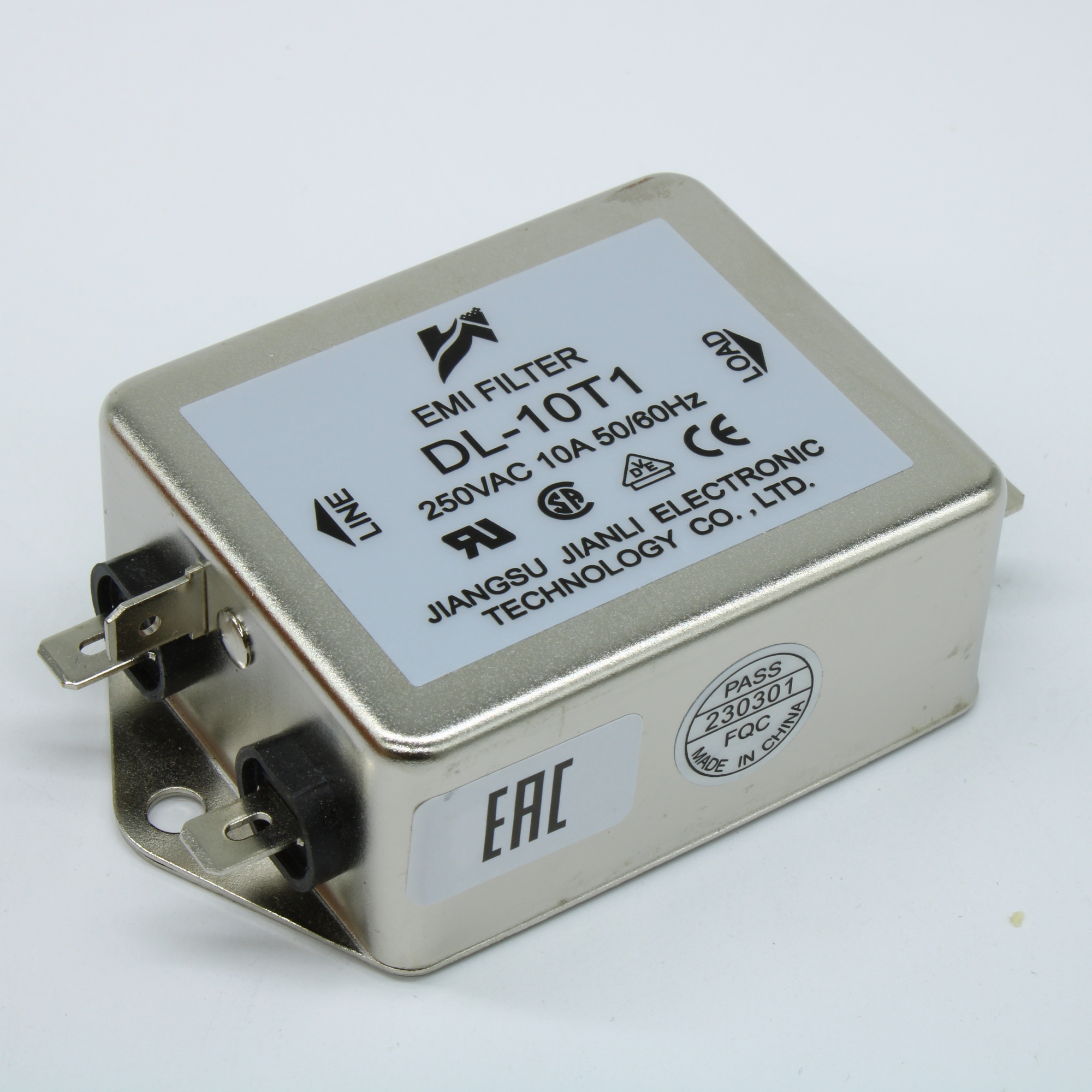 DL-10T1 - Фильтр сетевой однофазный 10А 250В
