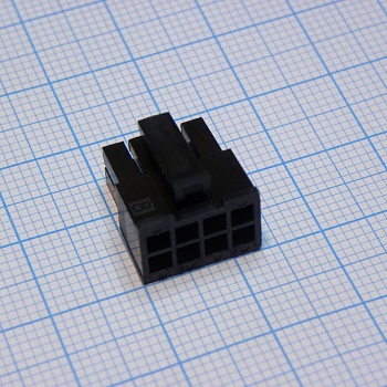 430250800 - Корпус разъема, двухрядный, Серия Micro-Fit 3.0, Гнездо, 8 вывод(-ов), 3 мм