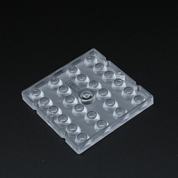 ALHB50D24LEDT30 - Групповая квадратная линза 6x4 на 24 светодиода 3030 эфф=93%, ~30°,  50x50mm   H:5.05mm PC