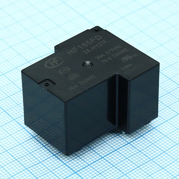 HF165FD/24-HY2TF - Реле силовое 30А один контакт на замыкание катушка 24В