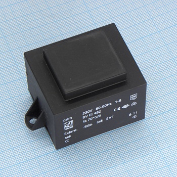 BV EI 482 1241 - Трансформатор питания 12ВА 230В 15В 800мА 70/B (24)