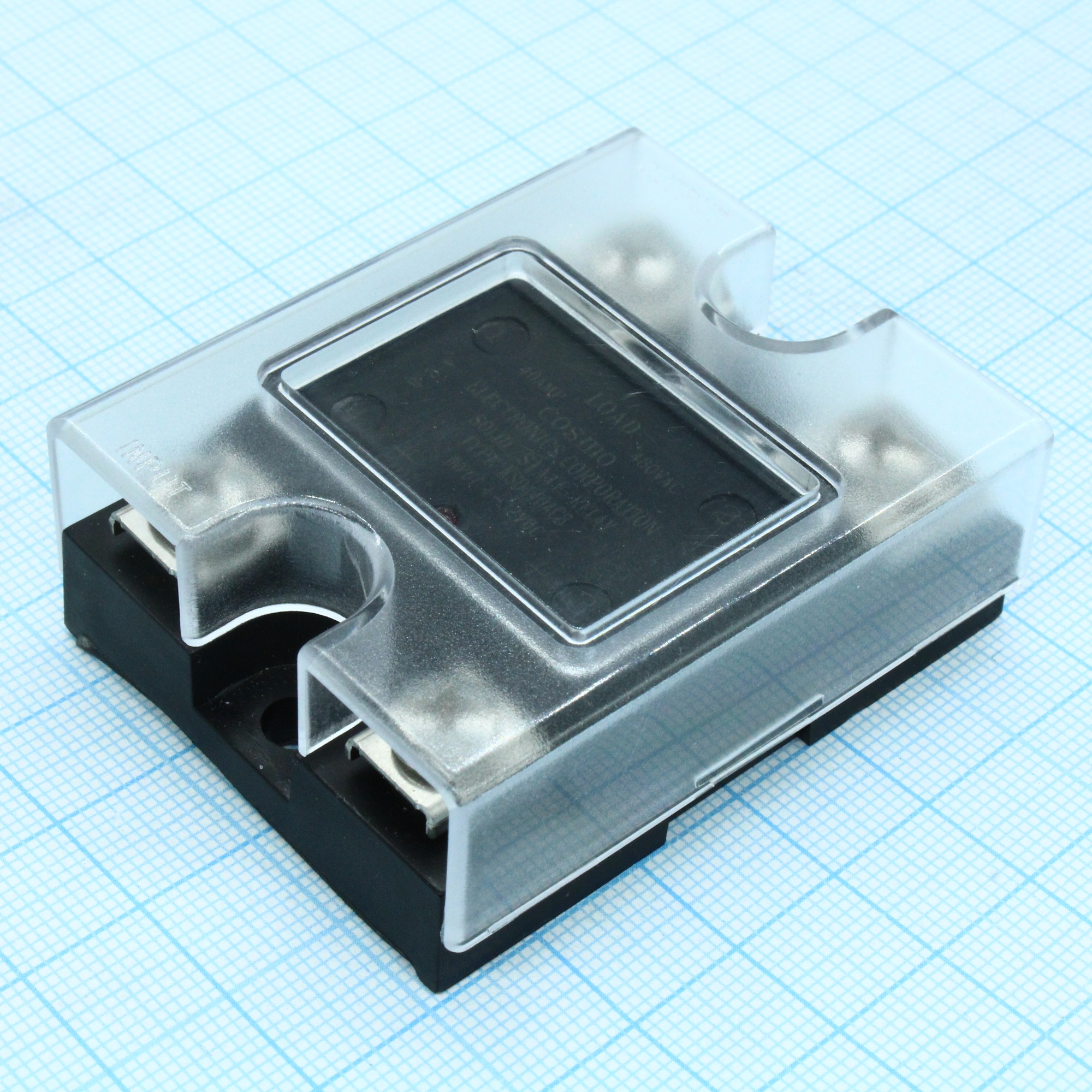 KSD440AC8 - Реле твердотельное для коммутации переменного тока 400В 40А, вход 4-32В DC, изоляция 4кВ, светодиодный индикатор, -30...+125°C