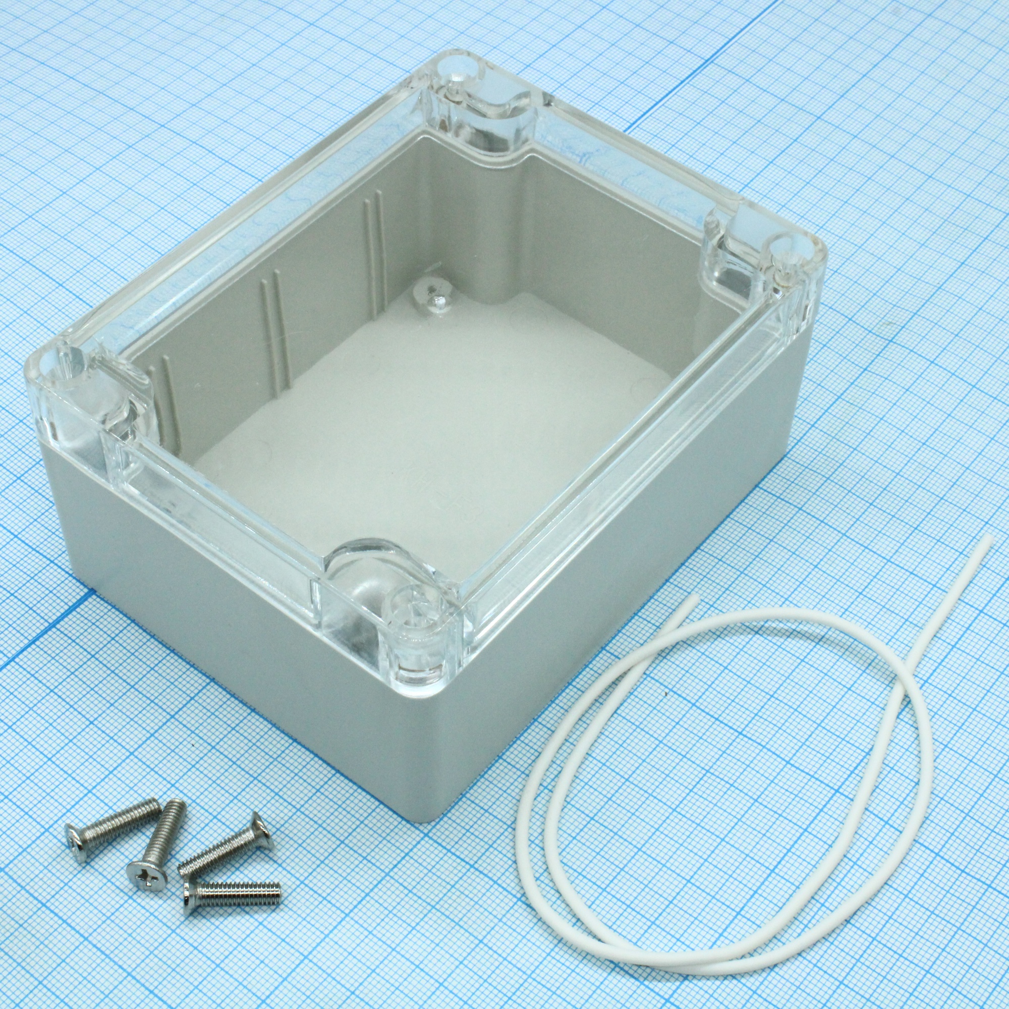 Z212C (115X90X55) - Корпус для РЭА пластиковый пылевлагонепроницаемый ZTM-ELECTRO Z212C, IP65, 115x90x55 мм, с прозрачной крышкой