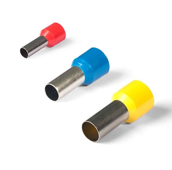 Наконечник втулочный, НШВИ 95-20, 100655 - Кабельный наконечник, втулочный, медь, НШВИ 95-20 (сечение проводника 70 - 95 мм кв., длина втулки 20 мм), изолированный, цвет: красный, в упаковке 25 штук