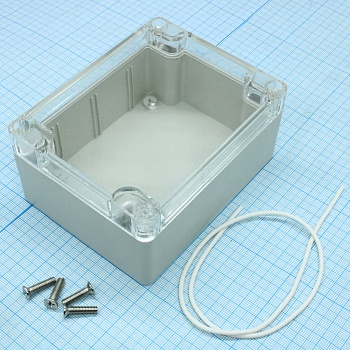 Z212C (115X90X55) - Корпус для РЭА пластиковый пылевлагонепроницаемый ZTM-ELECTRO Z212C, IP65, 115x90x55 мм, с прозрачной крышкой