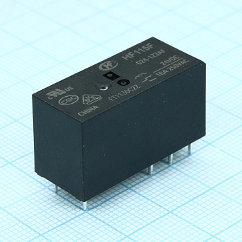 HF115F/024-1Z3AF - Реле силовое, 16 А, 24 В, одна контактная группа на переключение