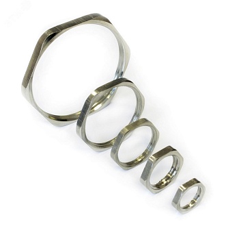 Гайка латунная плоская ГП М  50х1,5 zeta30718