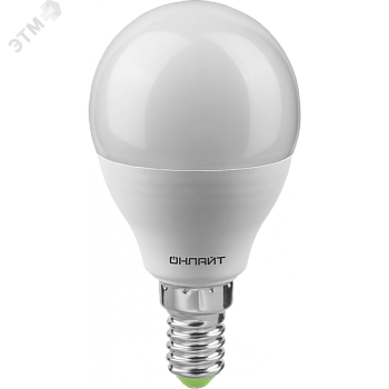 Лампа светодиодная 12вт OLL-G45-12-230-6.5K-E14-FR 26079