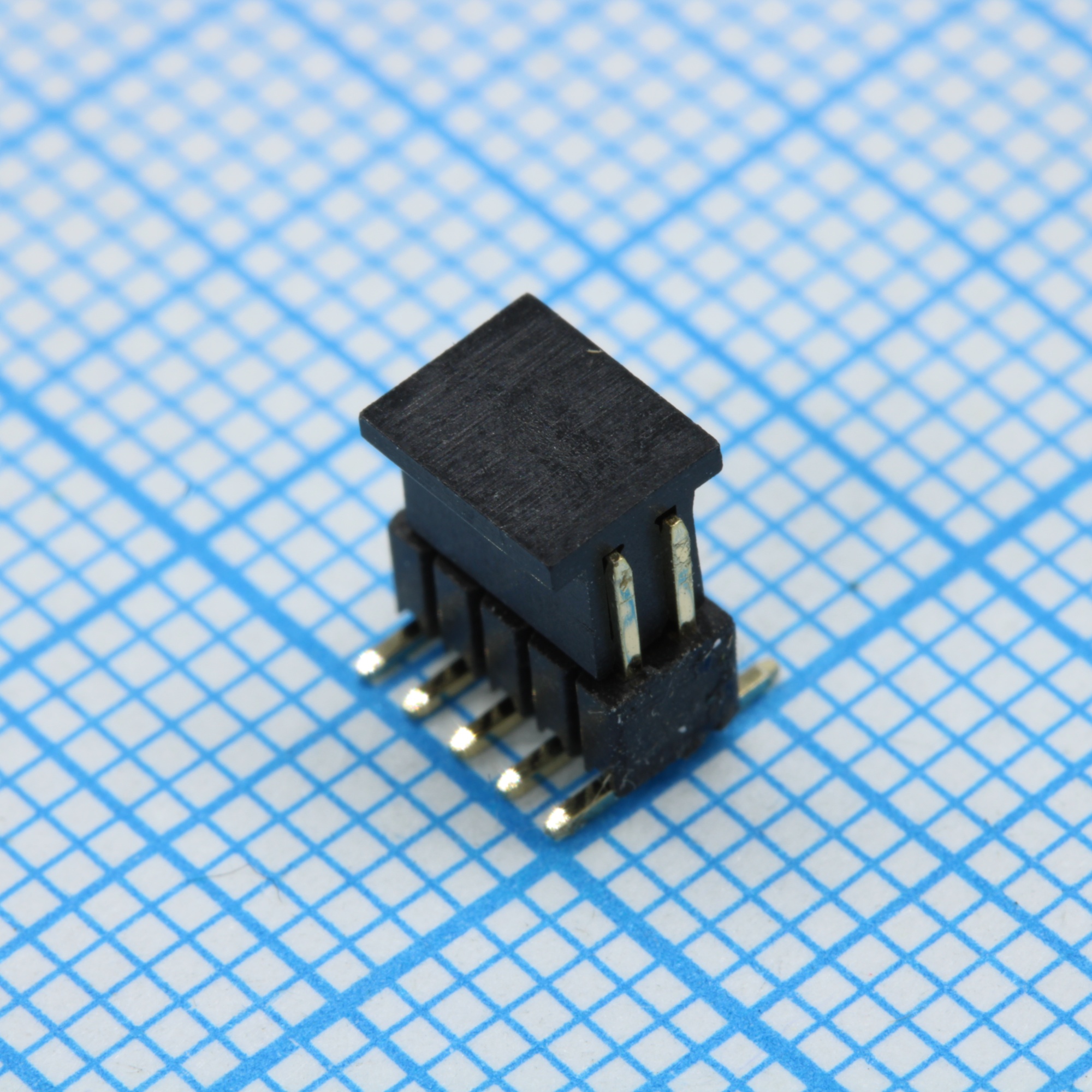L-KLS1-207C-2.50-2-10-T-5.5X3.0X0.5-G0-P - Штыри на плату двухрядные, шаг 1.27мм SMD 10 контактов