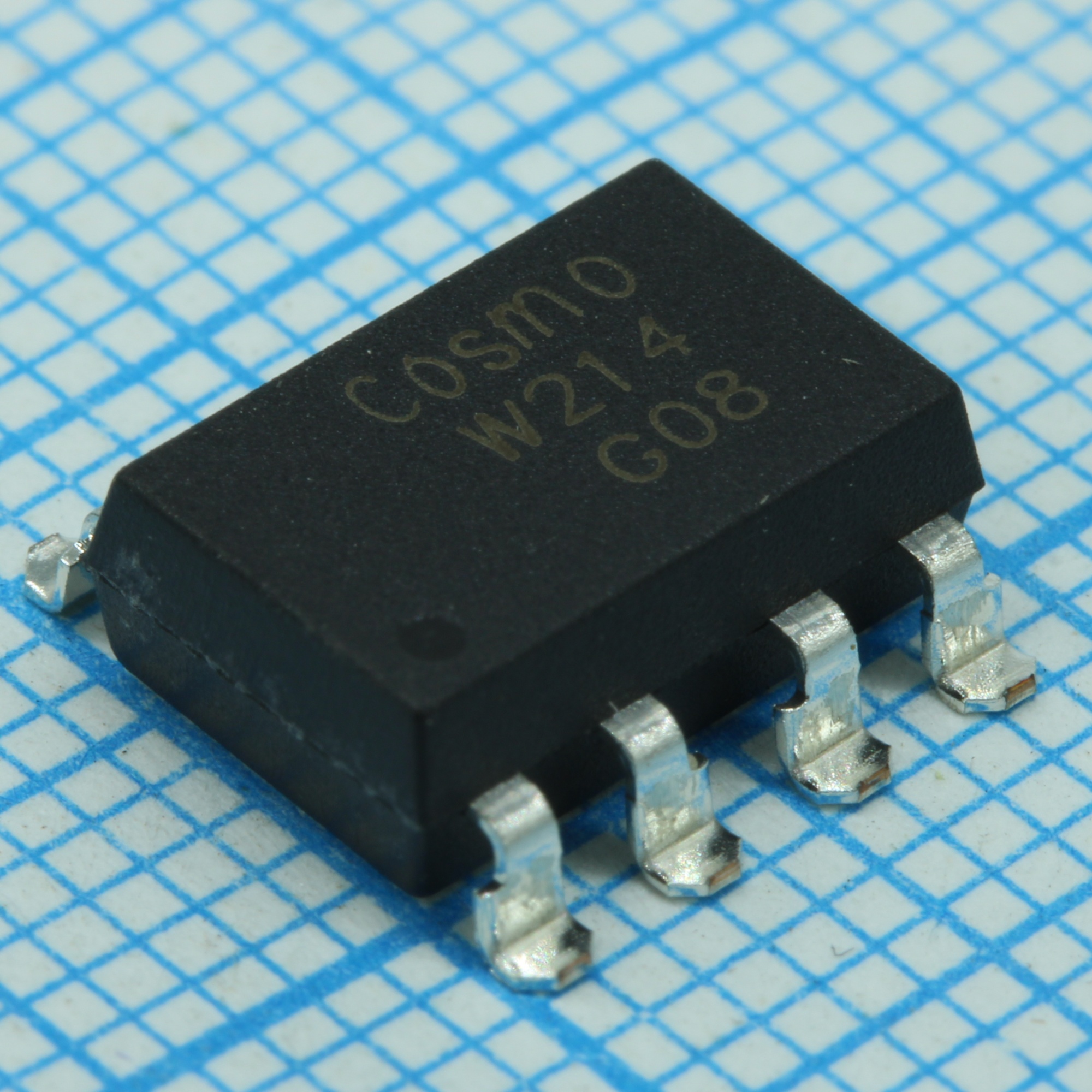 KAQW214A - Опто твердотельное реле, MOSFET, двухполярное, нормально разомкнутое 0-400В 120мА AC/DC