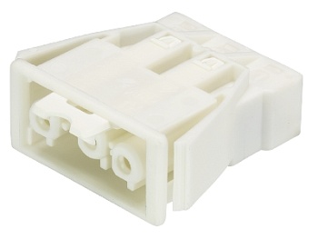 Розетка GST18i3F B2 R V WS - Розеточный разъем в панель, 3 полюса, пружинная фиксация, толщина панели 0,5-1,5 мм номинальное напряжение: 250V, номинальный ток: 20A, цвет: белый, серия gesis GST18i3