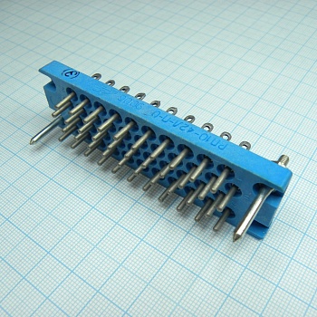 РП10-42 Л-П-О вилка - Соединитель  низкочастотный, прямоугольный, внутреннего монтажа
