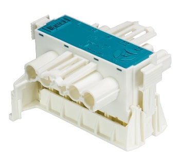 Разъем GST18I5VN2P1N V PB - Распределительная коробка LINECT, 5 полюсов: 1 вход / 1 выход, номинальное напряжение: 250V, номинальный ток: 20А, цвет: белый, серия gesis LINECT