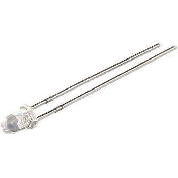 FYL-3014VC - Светодиод 3мм/ультрафиолетовый пурпурный/409нм/120мкд/прозрачный/25°