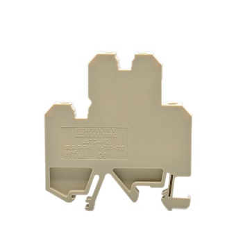 Этажная клемма JUT2-4/2-GY - Этажная размыкателем, тип фиксации провода: винтовой, номинальное сечение: 4 мм кв., 500V, 32A, ширина: 6,2 мм, цвет: серый, тип монтажа: DIN35