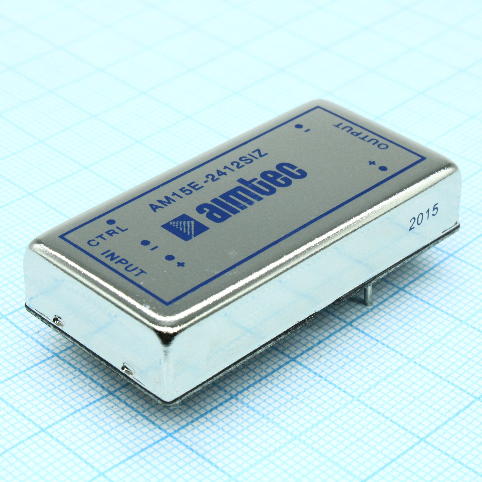 AM15E-2412SIZ - DC/DC, 15Вт, вход 18…36В, выход 12В/1.25А, изоляция 1500В DC, КПД 88%, максимальная емкостная нагрузка не более 680мкФ, вход On/Off, 2x1", 50.8x25.4x10.5мм, -40…85°C, металл