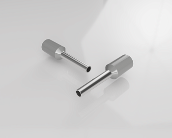 Наконечник 06.600.2127.0 - Наконечник кабельный, трубчатый, изолированный, S=0.75мм, L=14мм, серый