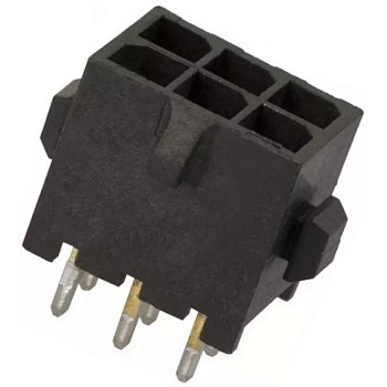 3-794630-6 - Соединитель питания 6 контакт(-ов) 3мм луженый прямой монтаж в отверстие 6 терминала(-ов) 1 порт(-ов) коробка/лоток