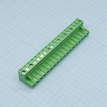 2EDGK-5.08-18P-14-00A(H) - Разъемный клеммный блок, 18 контактов. Серия 2EDGK-5.08