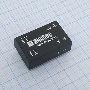 AM6TW-4824SH30-NZ - DC/DC, 6Вт, вход 18…75В, выход 24В/0.25А, изоляция 3000В DC, КПД 87%, максимальная емкостная нагрузка не более 330мкФ, DIP24, 31.6x20.3x10.2мм, -40…85°C, пластик