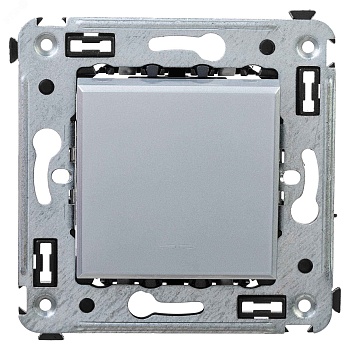 Выключатель одноклавишный в стену, "Avanti", "Закаленная сталь" 4404103